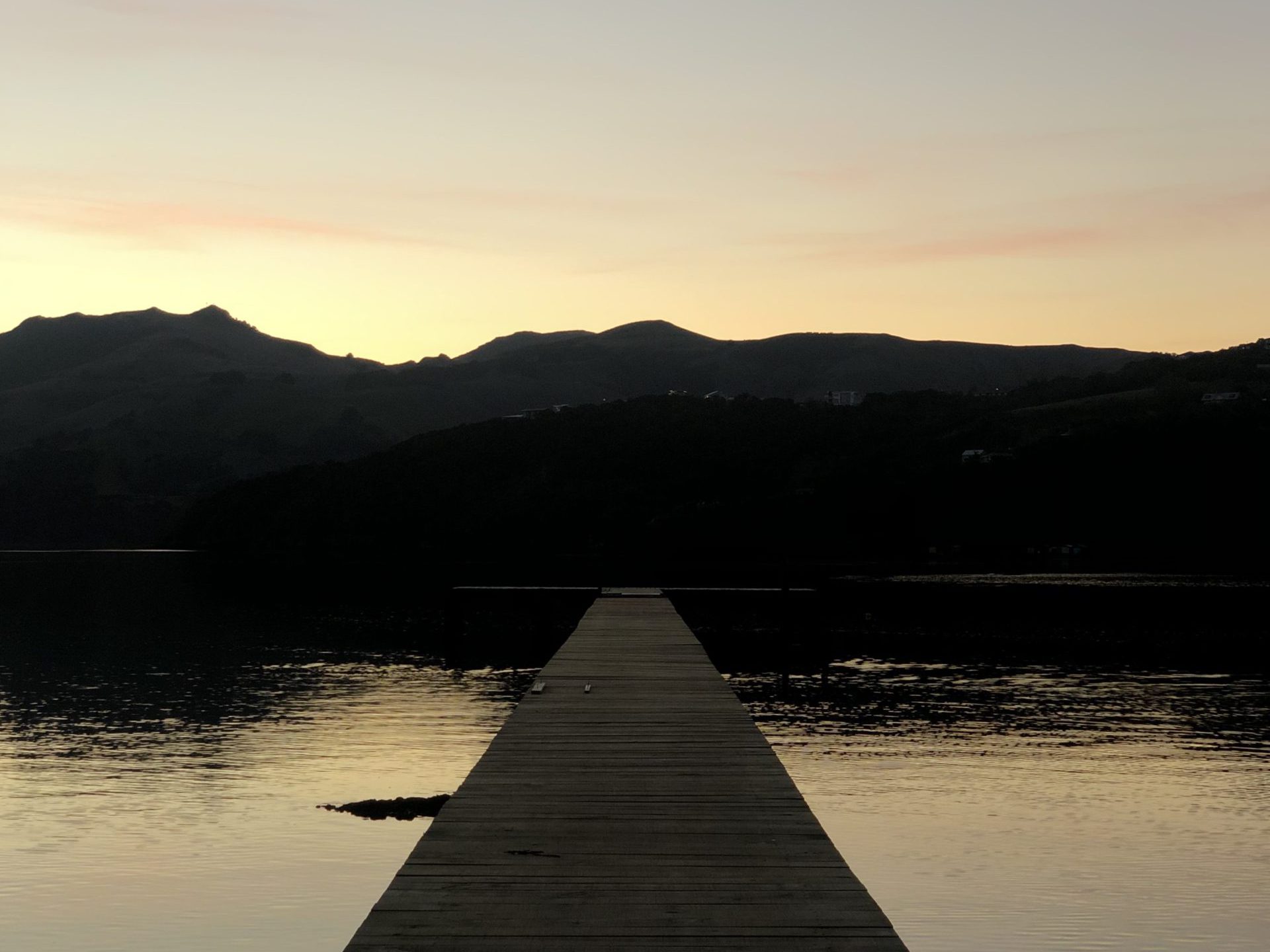 dock sunset